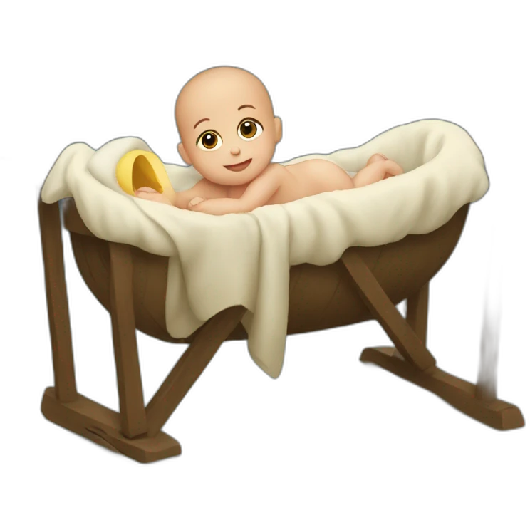 Baby in manger emoji