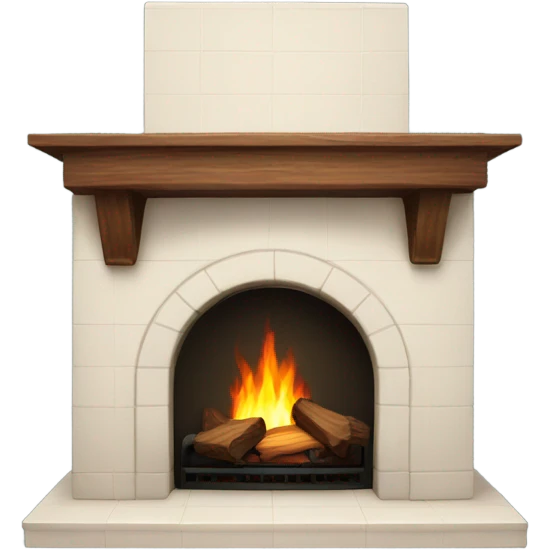 Realistic fireplace  emoji