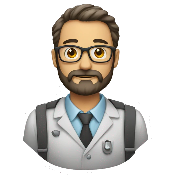 PROFESOR con barba emoji