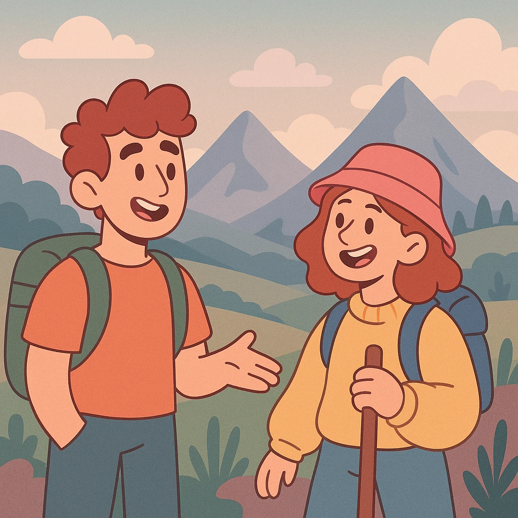 aesthetic mountain landscape, muted colors, dreamy emoji