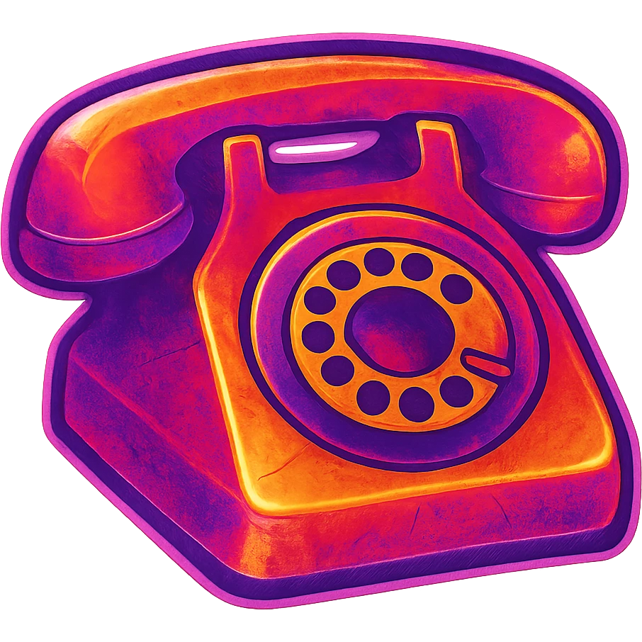 a rotary telephone emoji