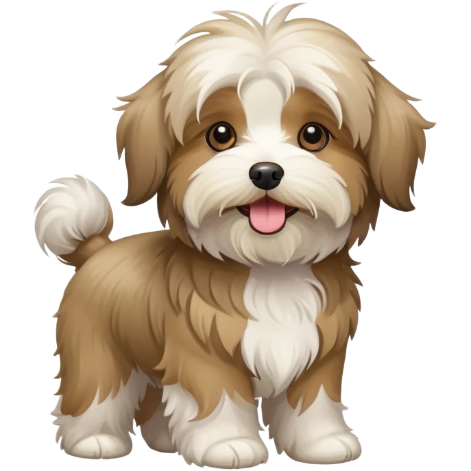 Tan havanese dog emoji