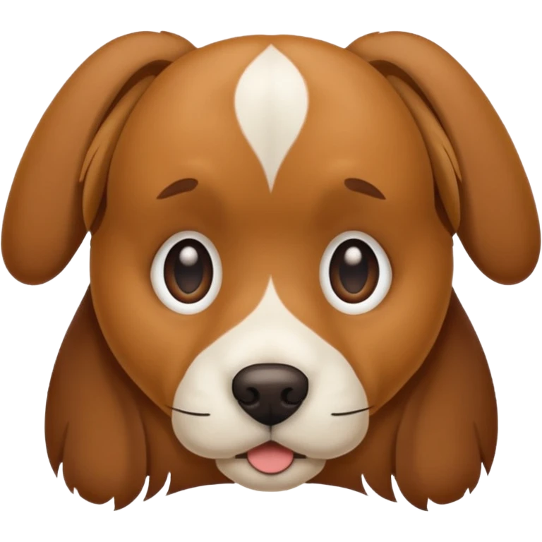 Realistic dog emoji