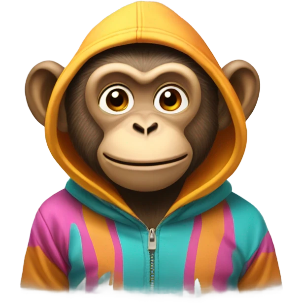 MONKEY WITH HOODIE emoji
