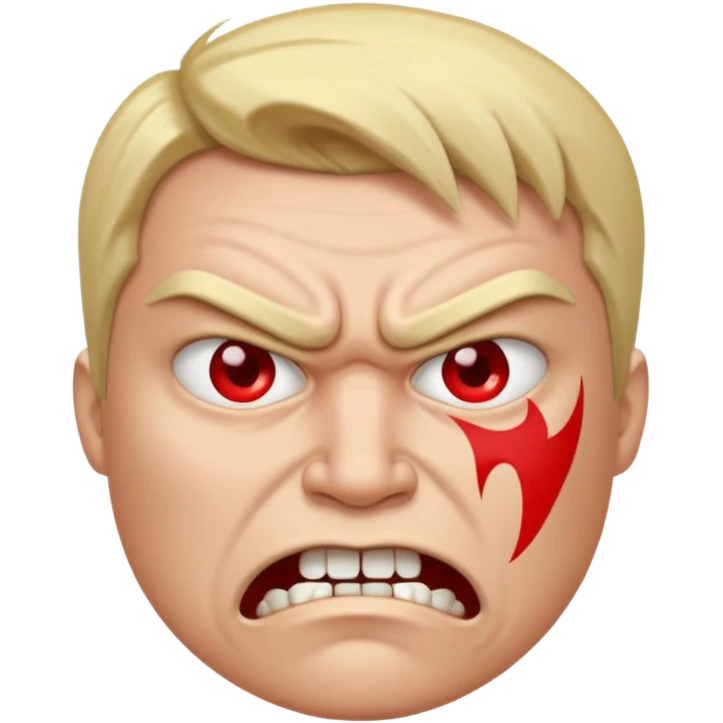 angry face with symbols on mouth emoji