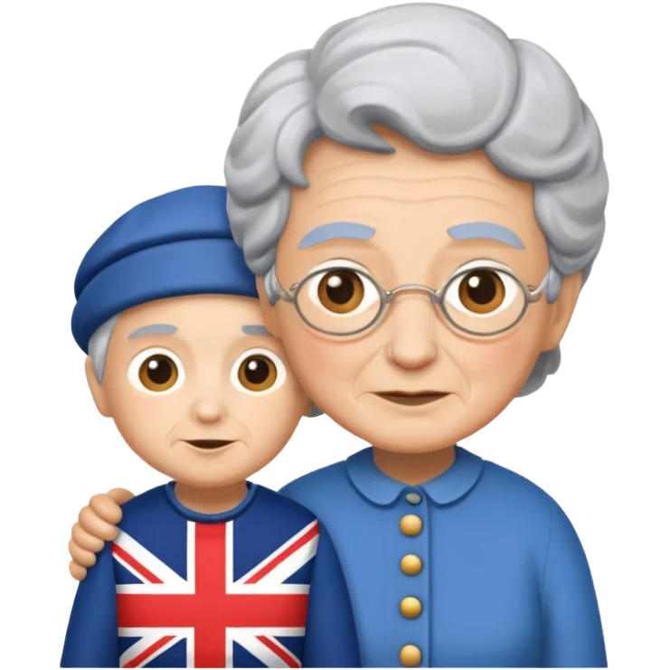 add the boy and make the granny more british  emoji
