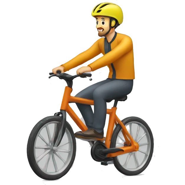 DAF sur un vélo emoji