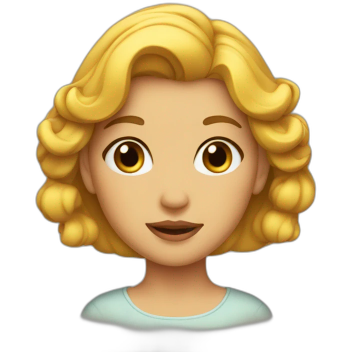 Fille belle emoji