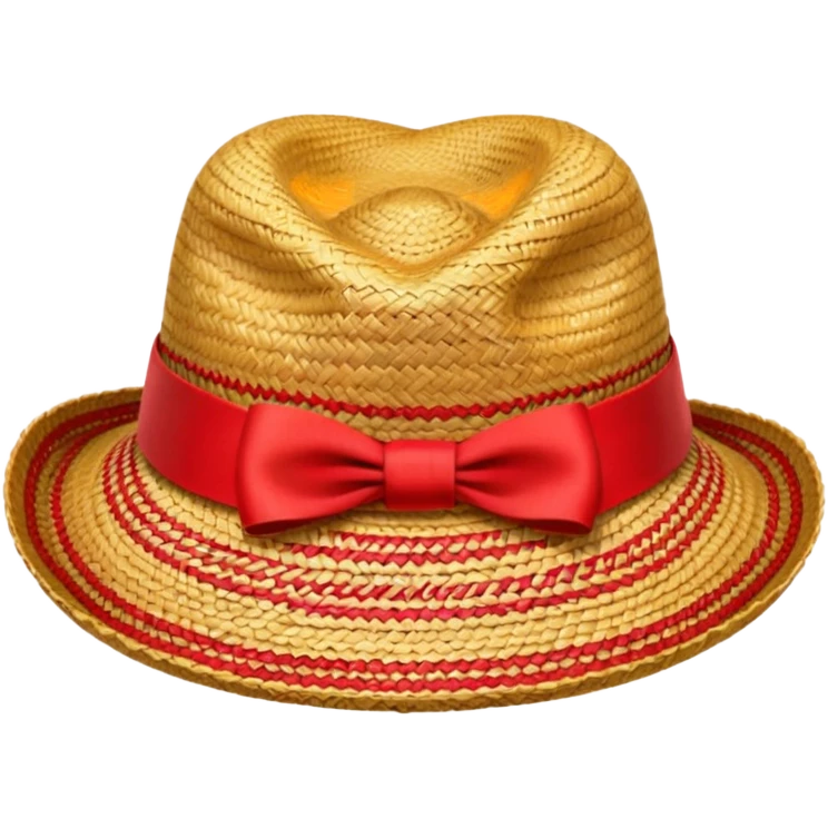 straw hat from one piece emoji