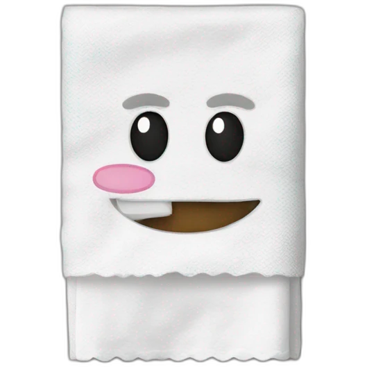 Serviette hygiénique emoji
