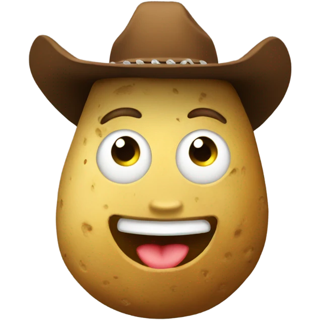 Potato cowboy emoji