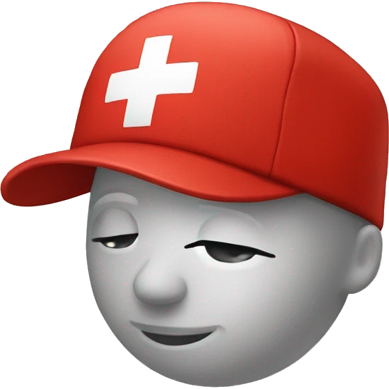  medical cap red cross emoji
