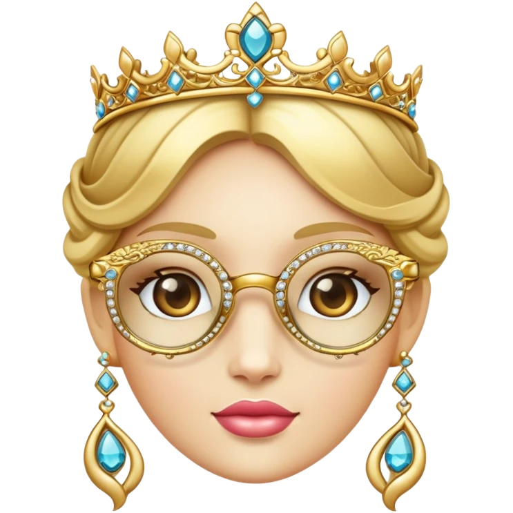 princess style glasses emoji