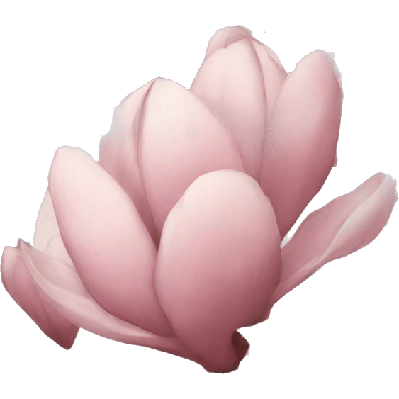 Dusty pink magnolia flowers  emoji