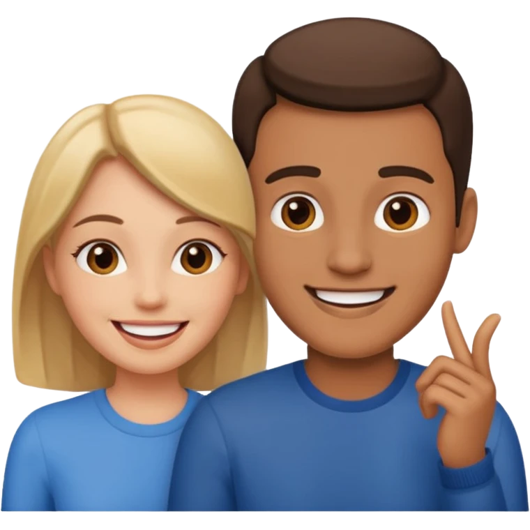 couple in love talking emoji