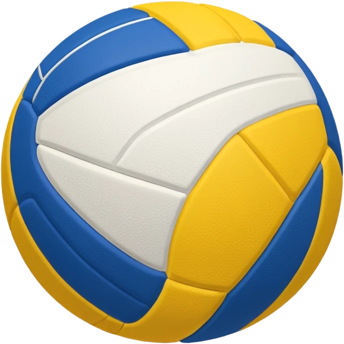Pelota de voleibol BLANCO CON AZUL Y AMARILLO LOS 3 COLORES emoji
