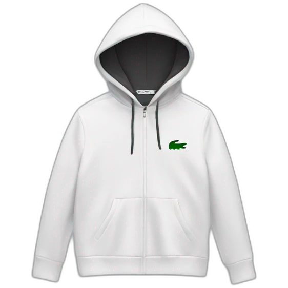 Lacoste tênis black bo with white lacoste hoodie emoji