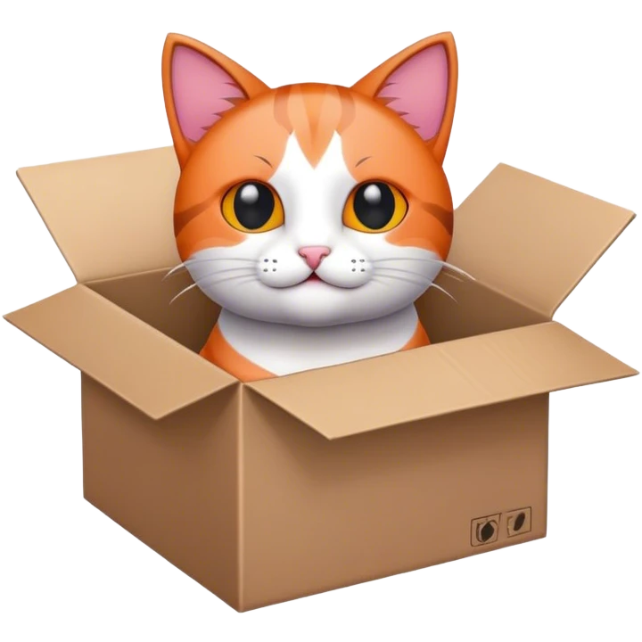 cat in a box emoji