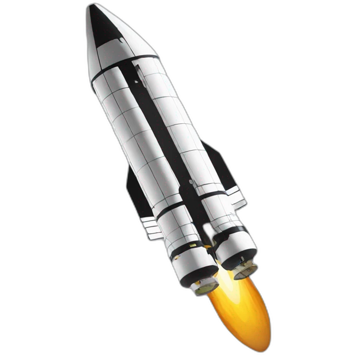 Saturn V flying emoji