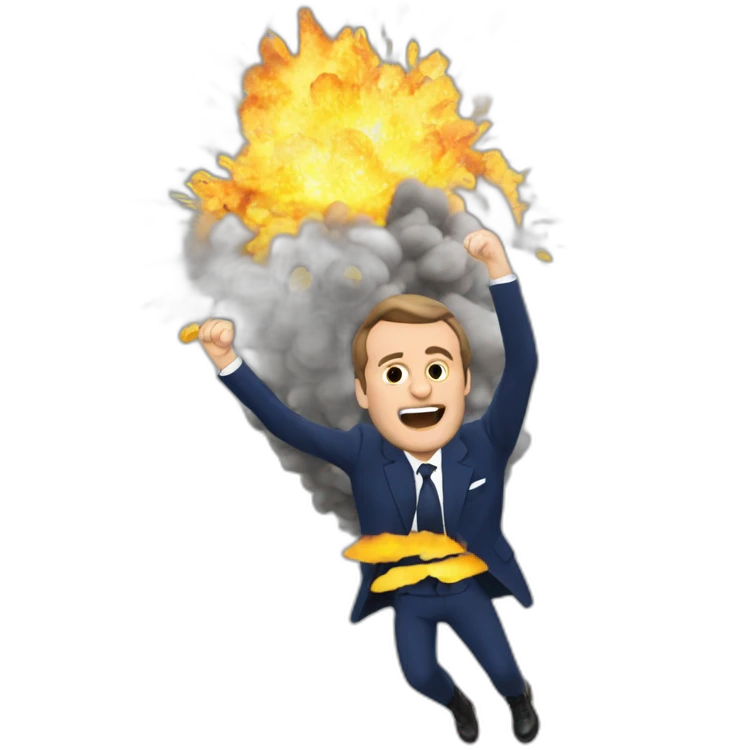 Macron explosion emoji