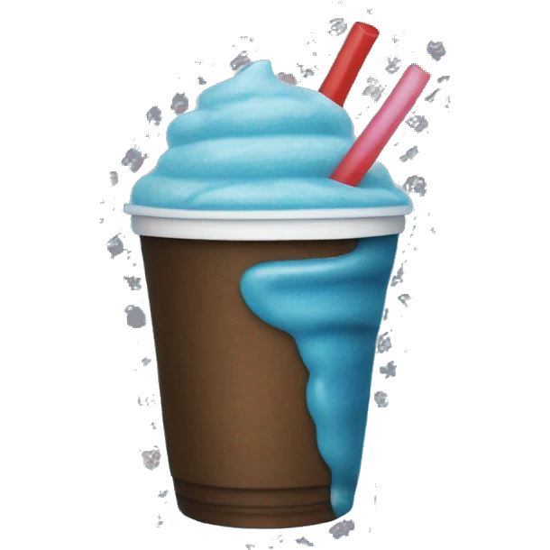 Blue slurpee emoji