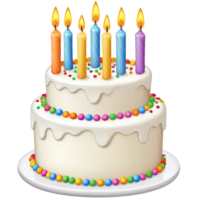Birthday cake with 79 candles emoji