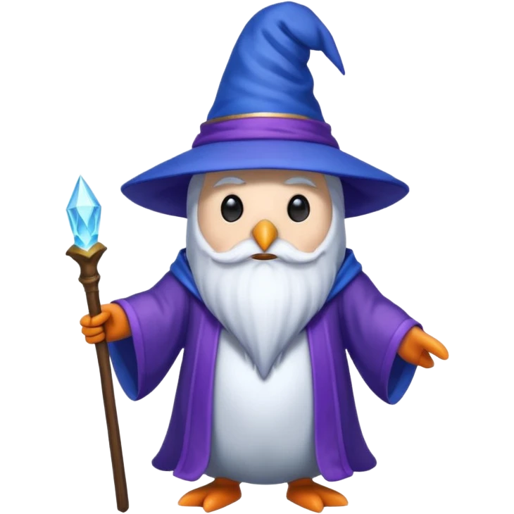 Penguin Wizard emoji