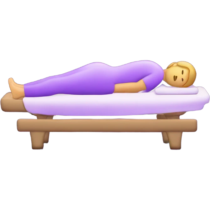 massage purple light emoji