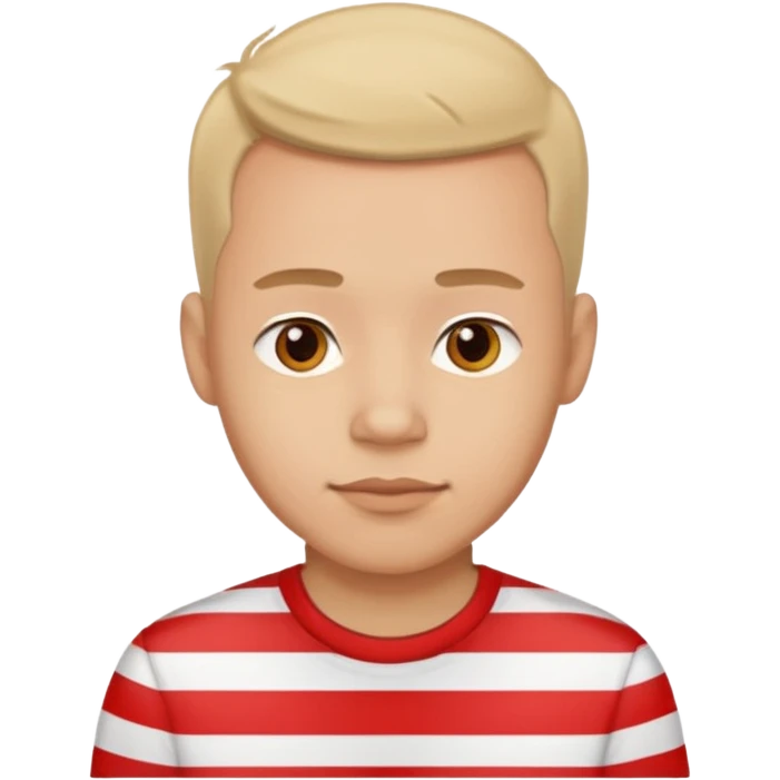 Men with Shirt have red Strip emoji