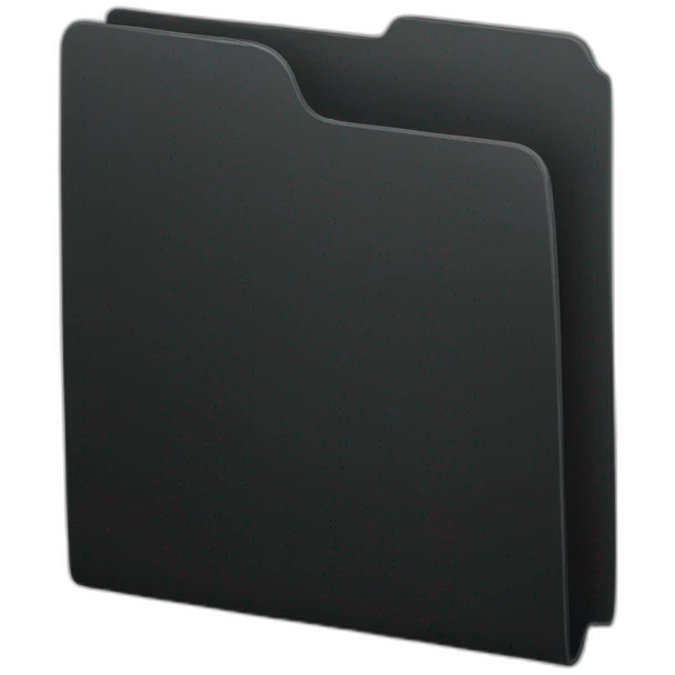 simple black folder icon emoji