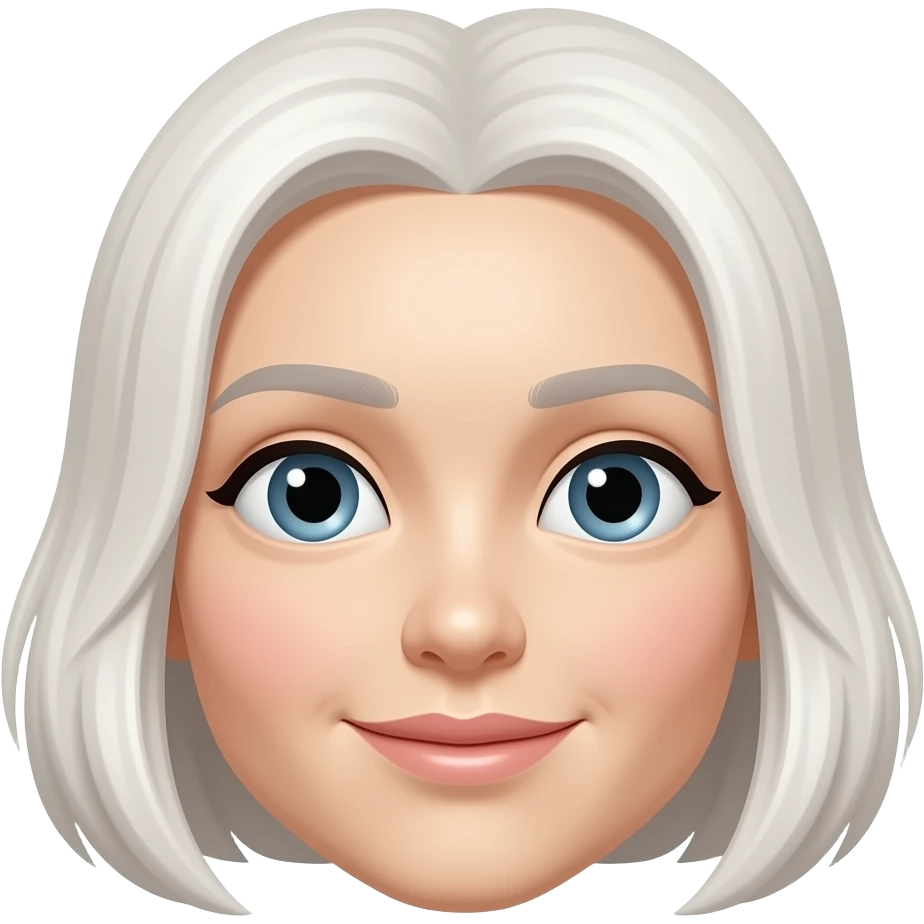 흰색얼굴의 붉은색 홍조를 하고 있는 이모티콘 emoji