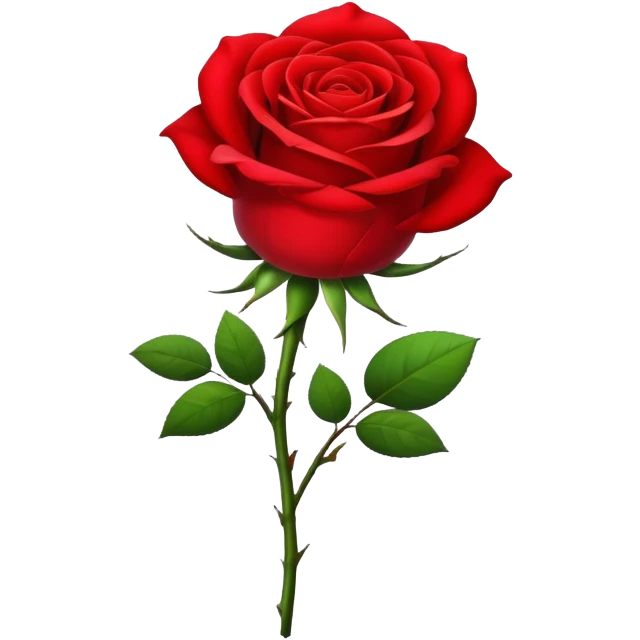 red rose emoji