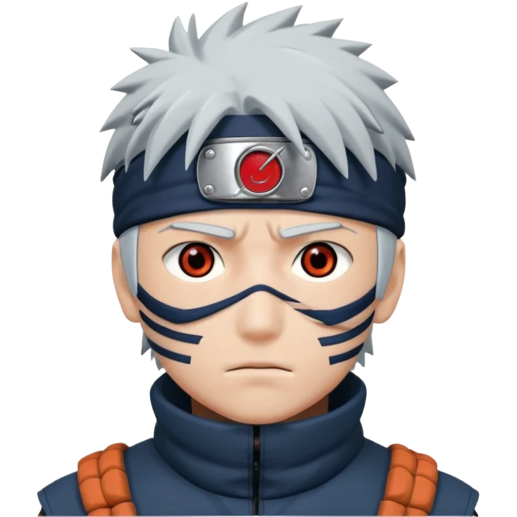 Kakashi hatake in sharingan eyes emoji