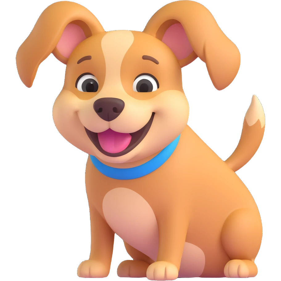 smiling dog emoji