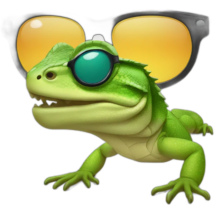 Lezard wearing sunglasses emoji