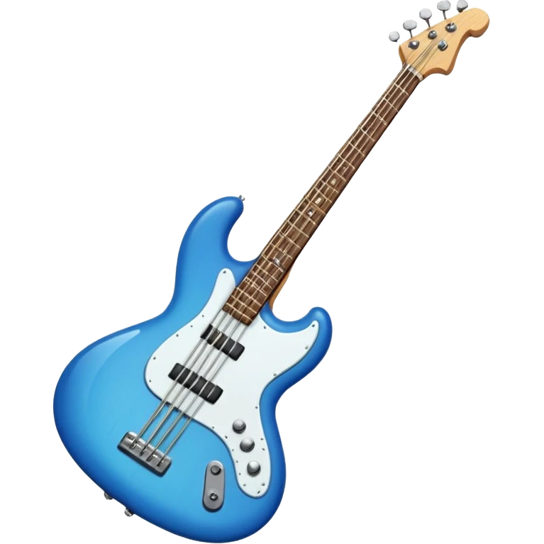 blue bass guitar emoji