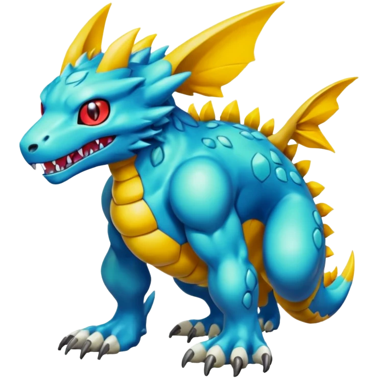 Digimon-Fakémon creature hybrid full body emoji