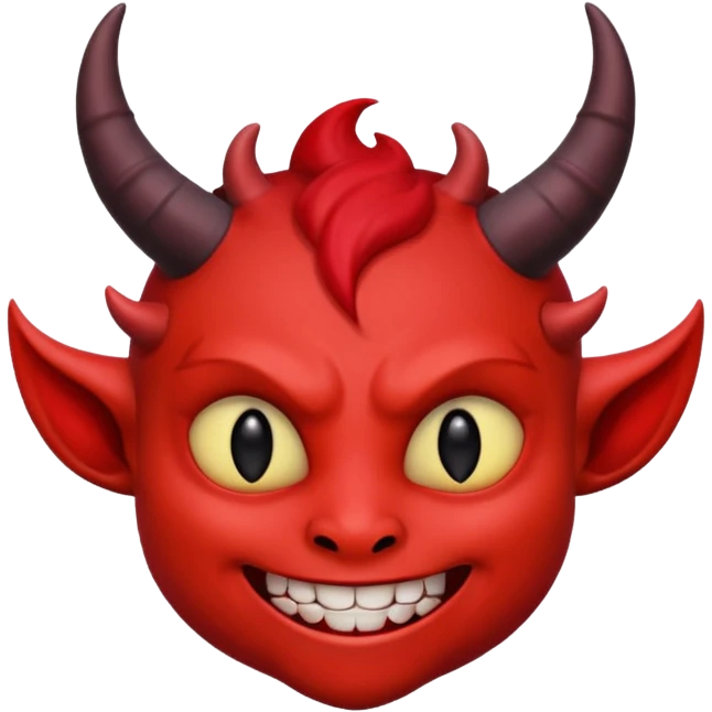 smiling friendly  cute littile demon  emoji