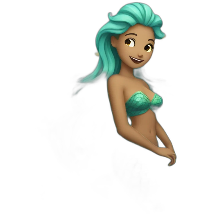 Sirena en el Mar emoji