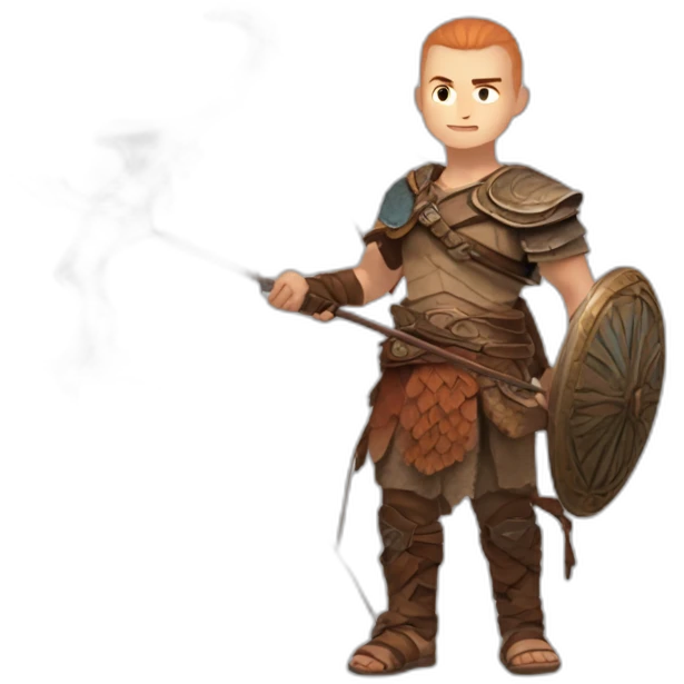 God of war ragnarok atreus with bow emoji