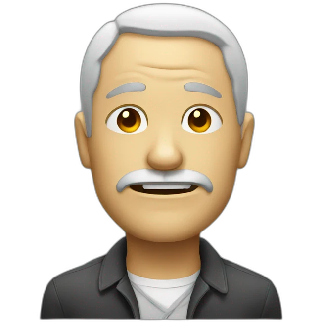 Dead drunk man emoji