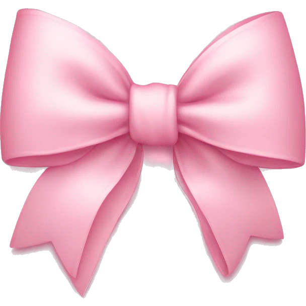 light pink bow on light pink bow emoji