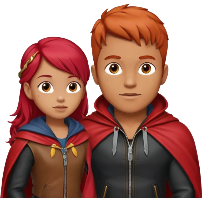 Lobo macho hablando con caperucita roja emoji