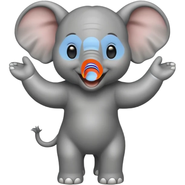 Design a dancing elephant emoji emoji