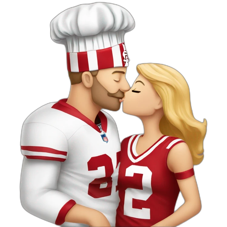 49ers fan giving chef’s kiss emoji
