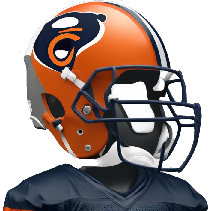 chicago bears Bear on helmet emoji