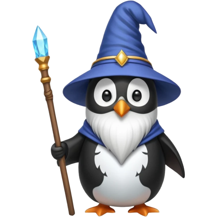 wizard penguin  emoji