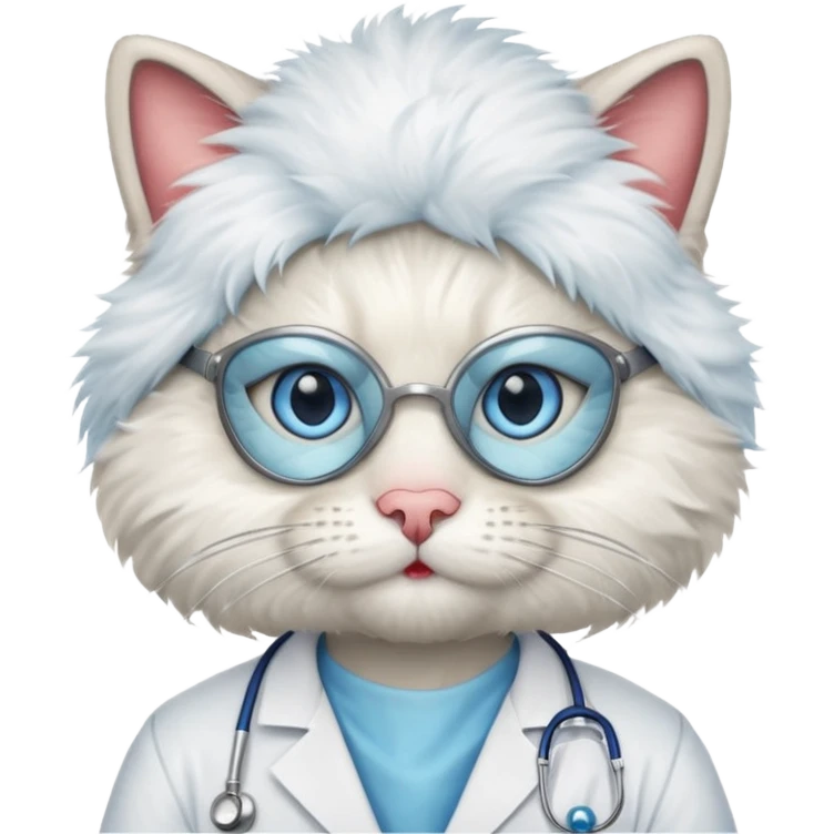 doctor cat, surgeon mask emoji