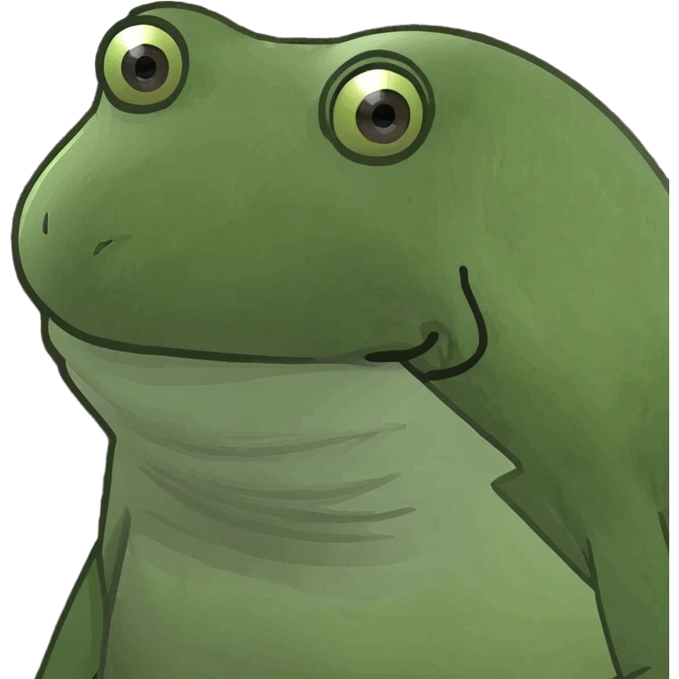 bufo frog under a beach umbrella, sipping a mai tai, vacation emoji