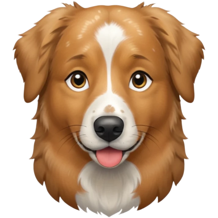 Australian Shepherd golden retriever tan eyebrows around nose and mouth black and speckled grey fur on chest. No white  emoji